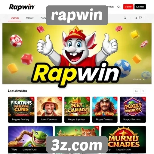 Navegação no site Rapwin é intuitiva e responsiva